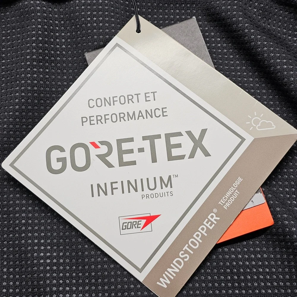 NWT Mountain Hardwear Gore-Tex Infinium Vest Mens Small P Black Softshell OM8959